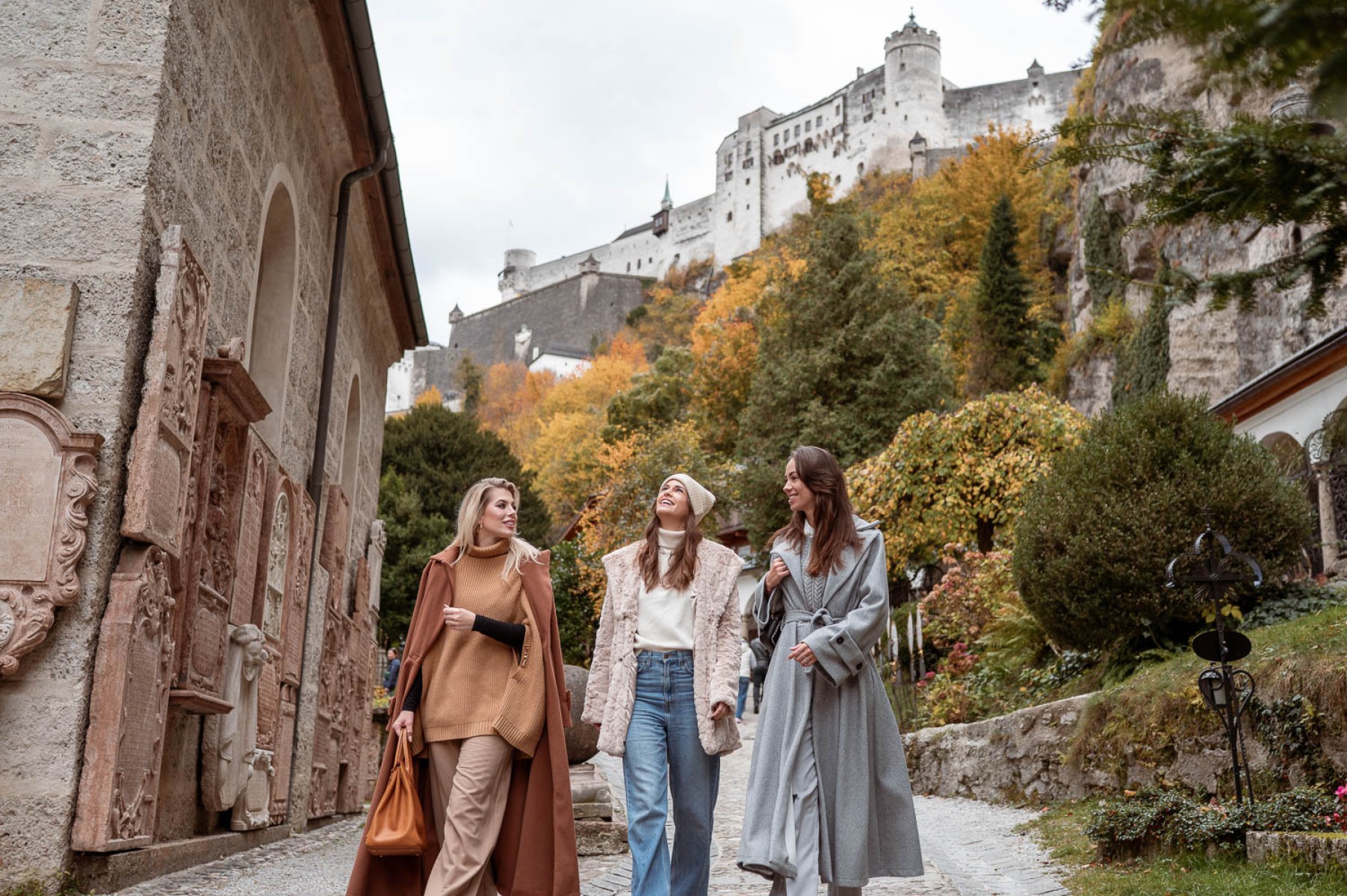 Group of friends at St. Peter's Cemetery